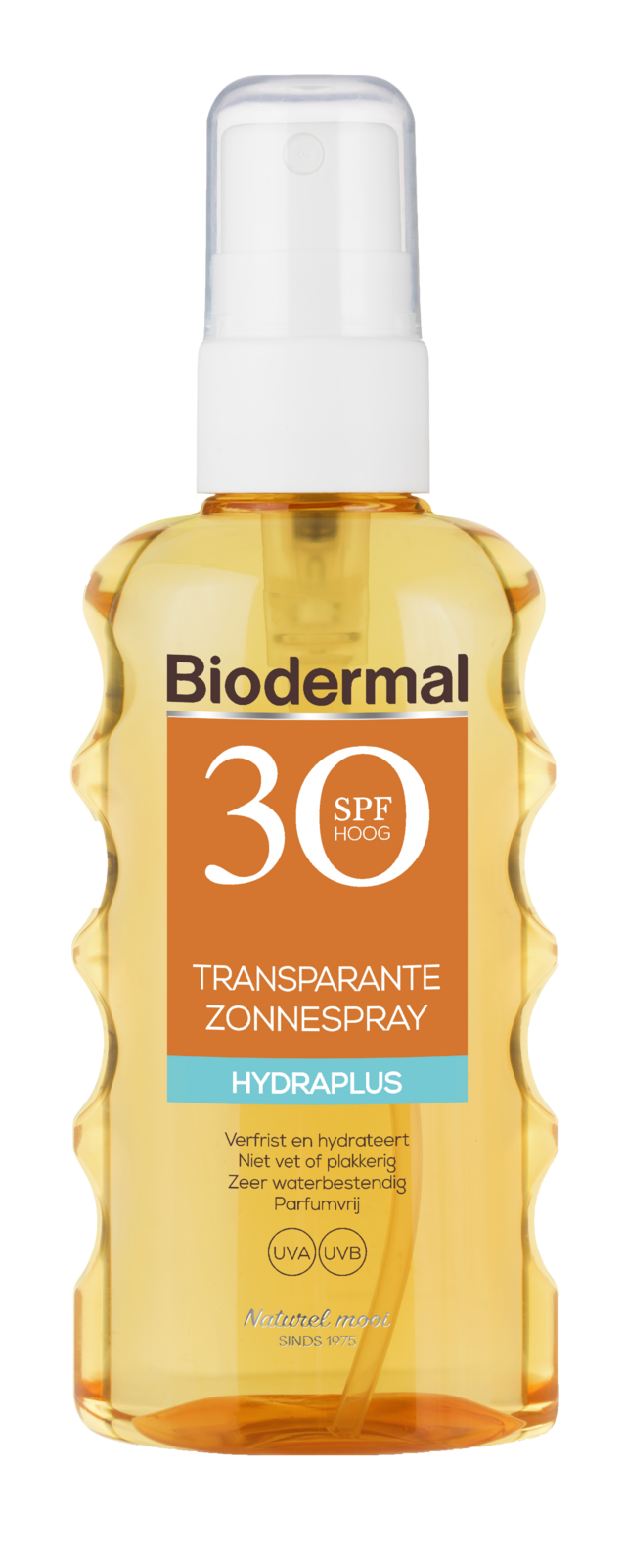 Image of Biodermal Hydraplus Transparante Zonnespray SPF30 