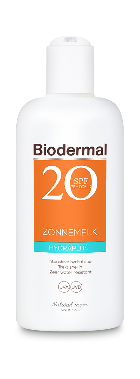 Image of Biodermal Hydraplus Zonnemelk - Zonnebrand met SPF20 