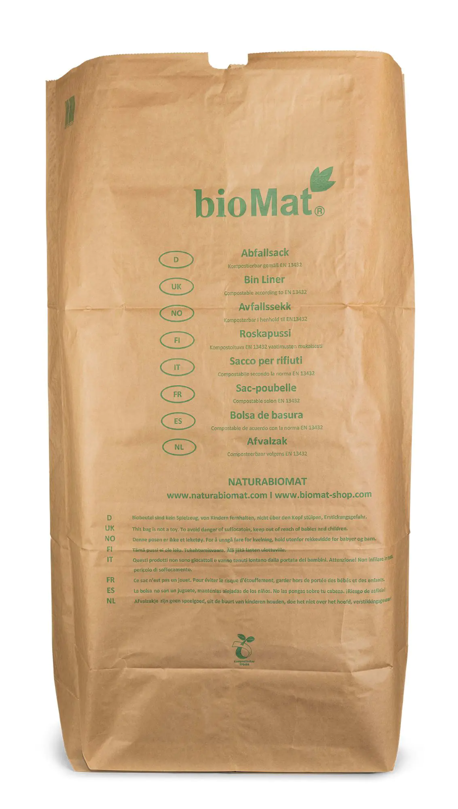 Biomat Papieren Afval Zakken Container 120/140 Liter afbeelding