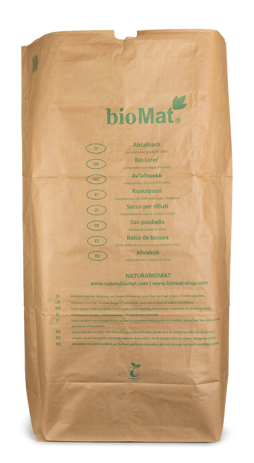 Biomat Papieren Afval Zakken Container 240 Liter afbeelding