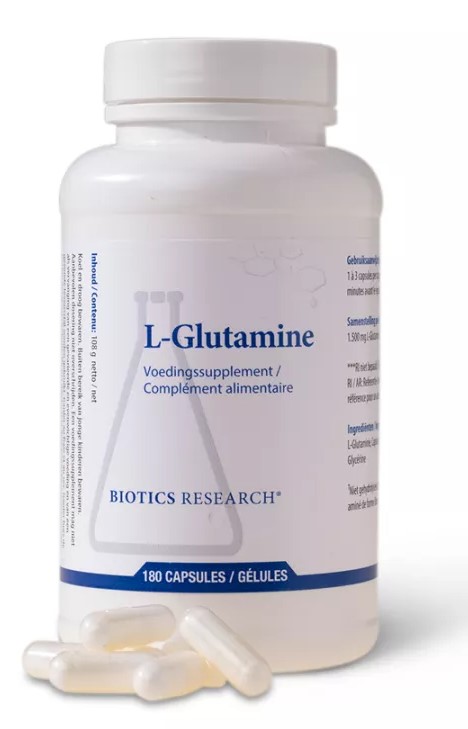 Biotics L-Glutamine 500mg Capsules