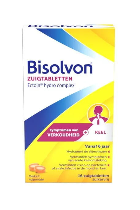 Bisolvon Ectoin Hydro Complex Zuigtabletten