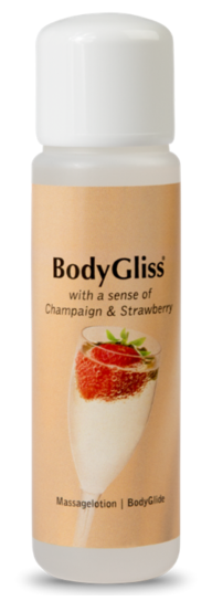 Bodygliss Glijmiddel Champagne & Strawberry