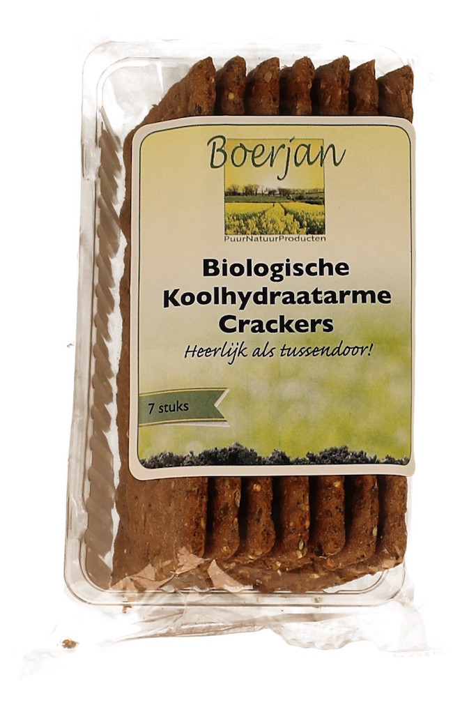 Boerjan Crackers Naturel Koolhydraatarm