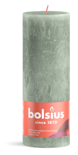Bolsius Stompkaars Jade Groen 190/68 afbeelding