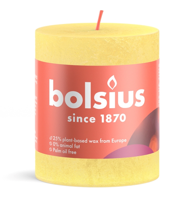 Bolsius Stompkaars Sun Yellow 80/68 afbeelding
