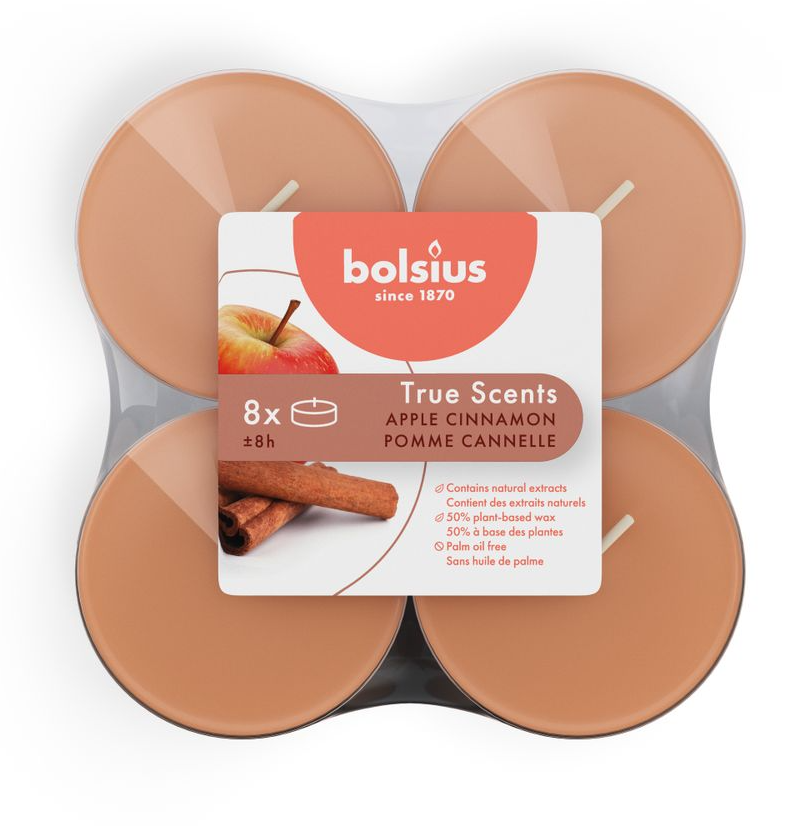 Bolsius True Scents Apple Cinnamon Maxi Waxine afbeelding