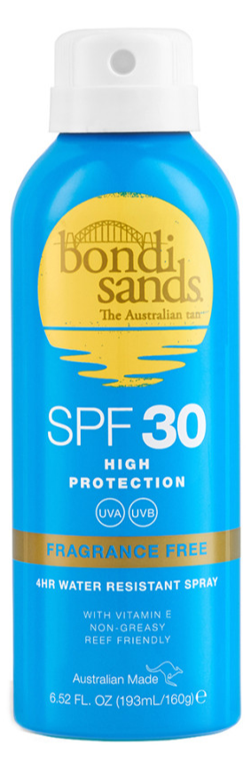 Image of Bondi Sands SPF30 High Protection Fragrance Free Water Resistant Spray