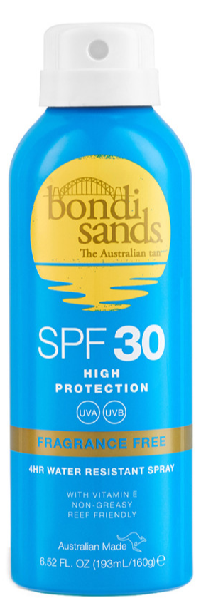 Image of Bondi Sands SPF30 High Protection Fragrance Free Water Resistant Spray 