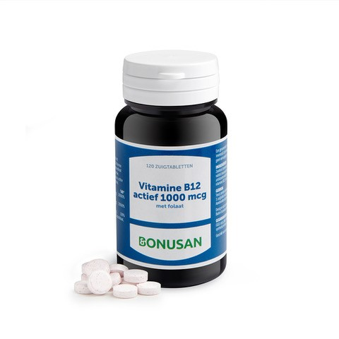 Bonusan B12 Actief 1000mcg Zuigtabletten