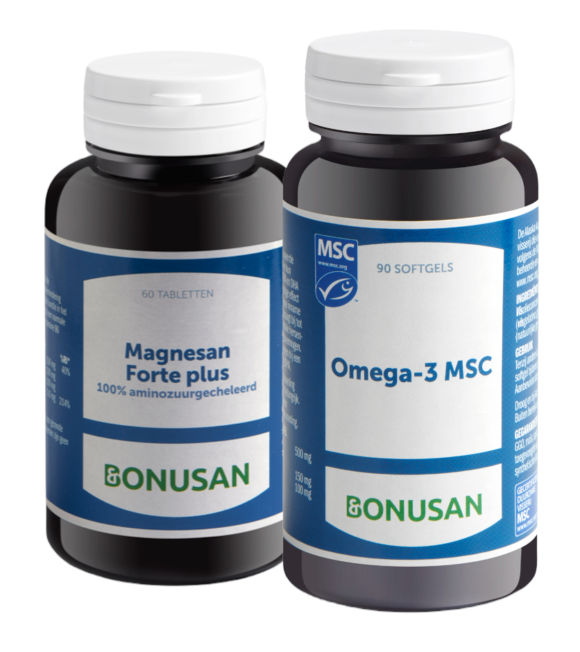 Afbeelding van Bonusan Magnesan Forte Plus + Omega-3 MSC - Combiset