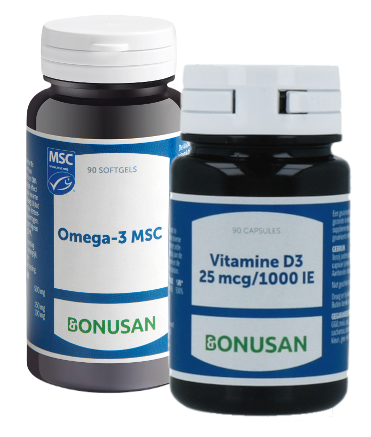 Afbeelding van Bonusan Omega-3 MSC + Vitamine D3 25mcg-1000 IE - Combiset