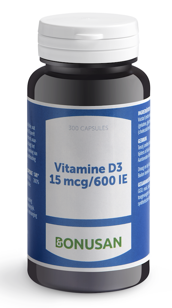 Bonusan Vitamine D3 15mcg/600 IE Capsules