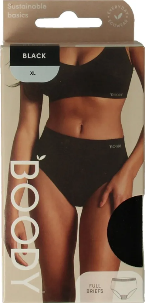 Boody Full Brief Taille Slip Zwart XL afbeelding