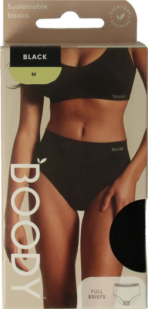 Boody Full Brief Taille Slip Zwart M afbeelding