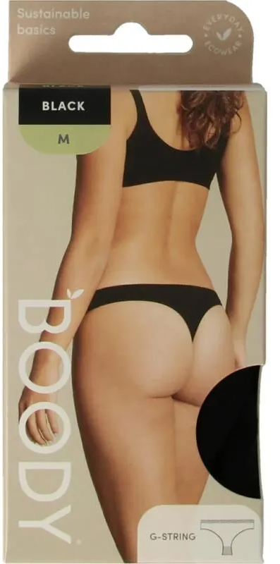 Boody G-string Zwart M afbeelding