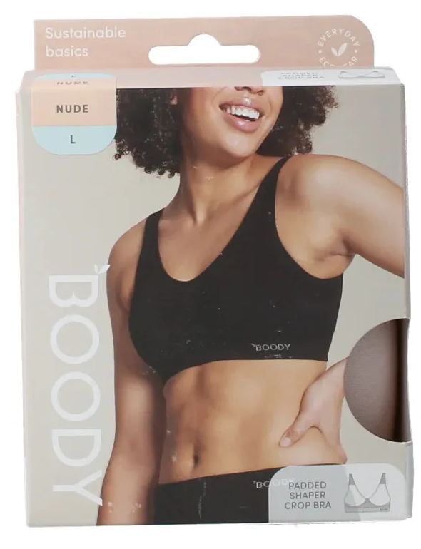 Boody Padded Shaper Crop Bra Nude L afbeelding