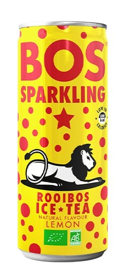 Bos Rooibos Ice Tea Sparkling Lemon Blikje