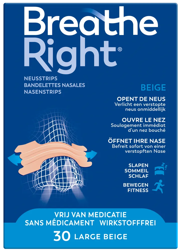 Breathe Right Neusstrips Normale Huid - Large afbeelding