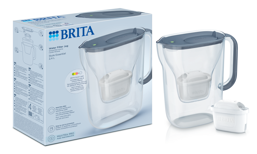 Brita Waterfilterkan Style Essential Cool Stone Blue