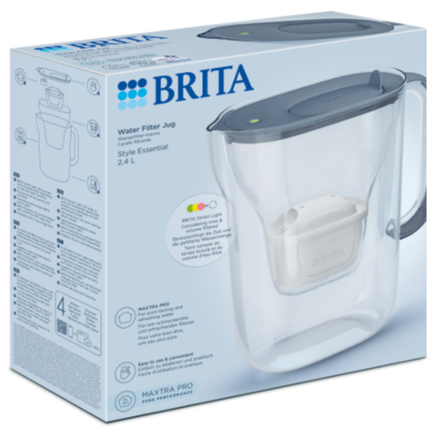 Brita Waterfilterkan Style Essential Cool Stone Blue afbeelding