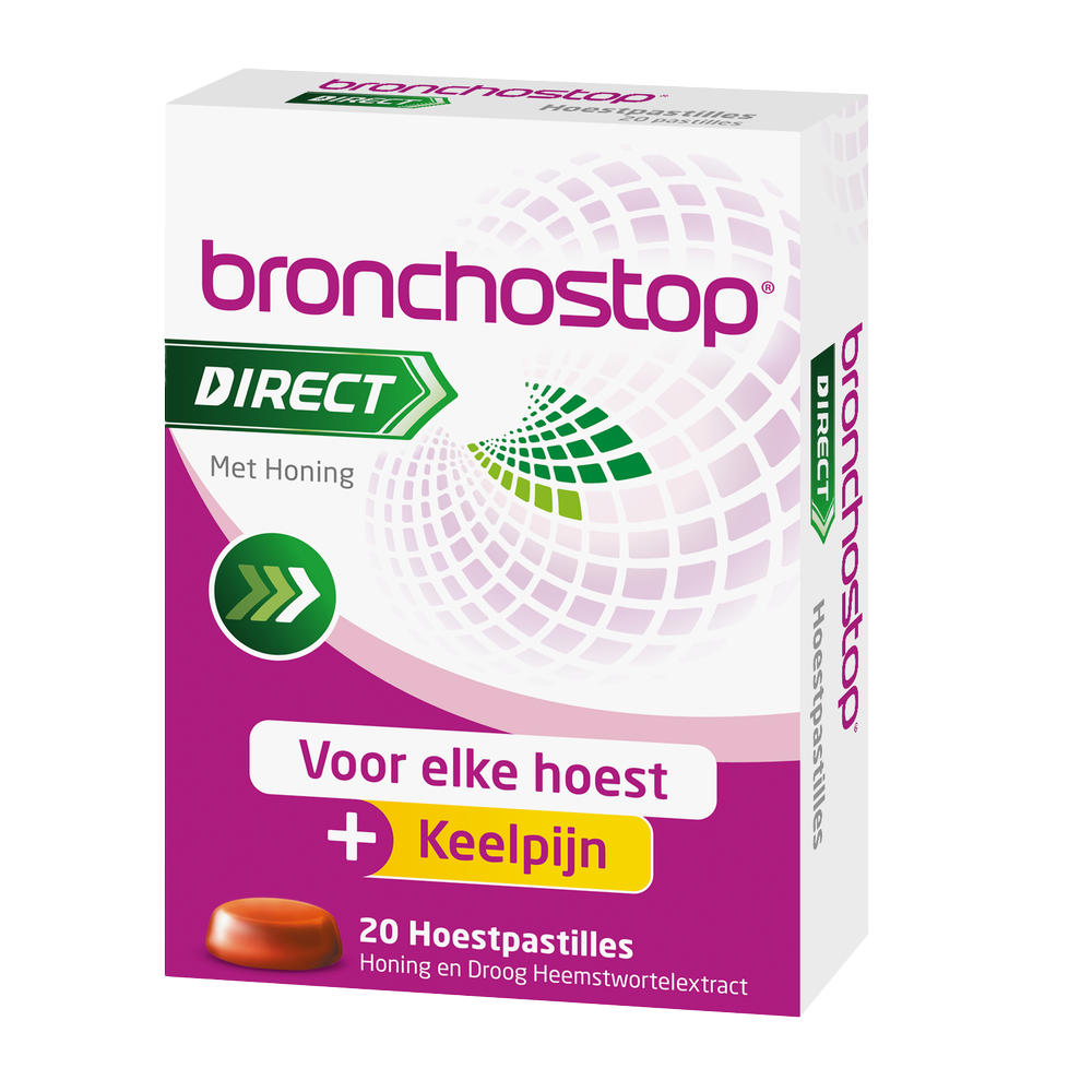 Bronchostop Direct Honing Hoestpastilles afbeelding