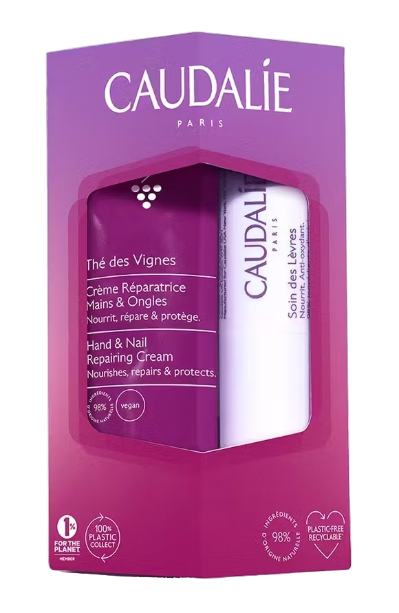 Caudalie Thé des Vignes Hand & Nail Repairing Cream + Lip Conditioner afbeelding