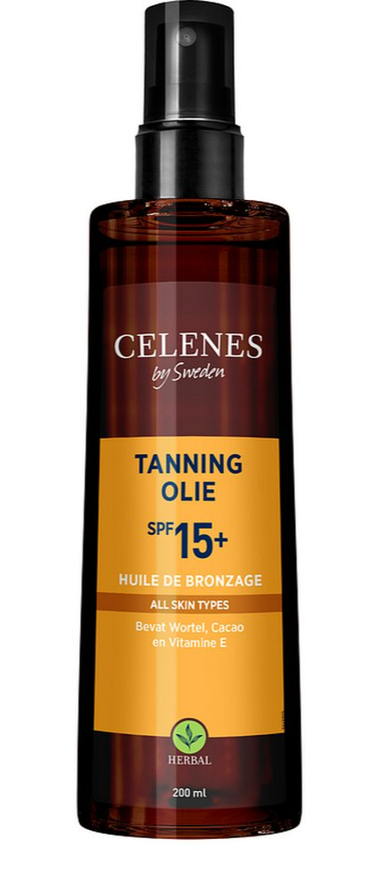 Image of Celenes by Sweden Herbal Tanning Olie All Skin Type SPF15