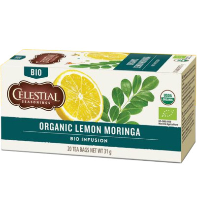 Celestial Seasonings Organic Lemon Moringa Herbal Tea