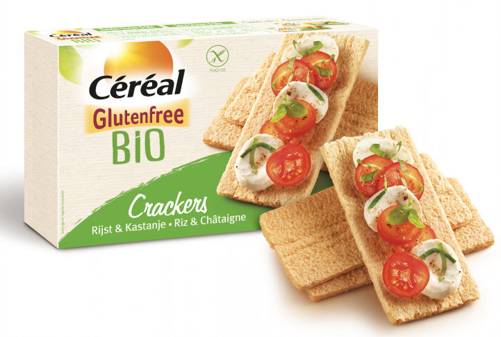 Cereal Crackers Rijst-Kastanje Glutenvrij Biologisch