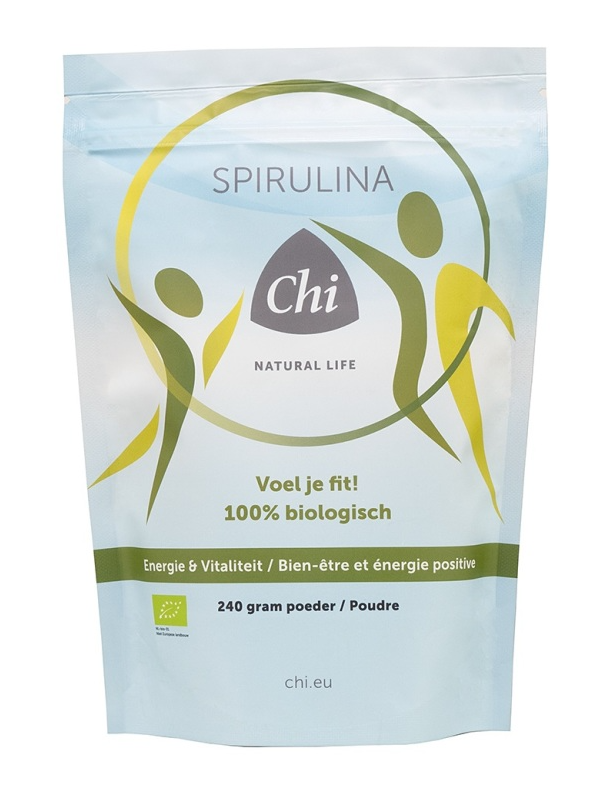 Chi Natural Life Spirulina Poeder Biologisch afbeelding