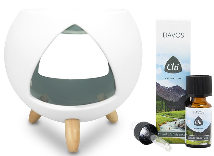 Chi Cozy Aroma Burner met Davis Kuurolie