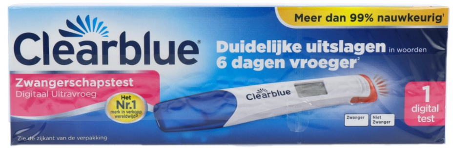 Image of Clearblue Zwangerschapstest Digitaal Ultravroeg
