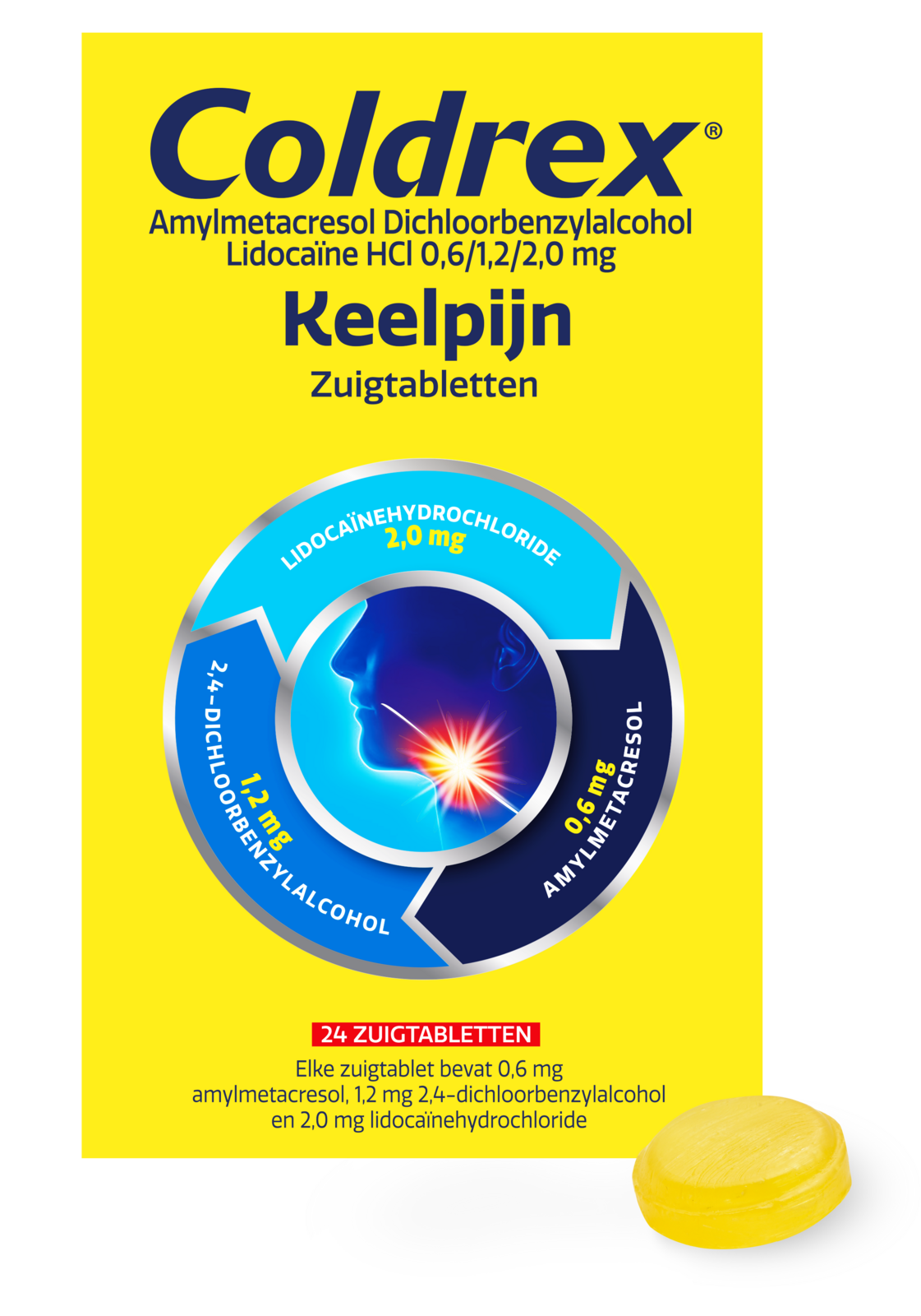 Image of Coldrex Keelpijn Zuigtabletten - Verlicht keelpijn snel en effectief 