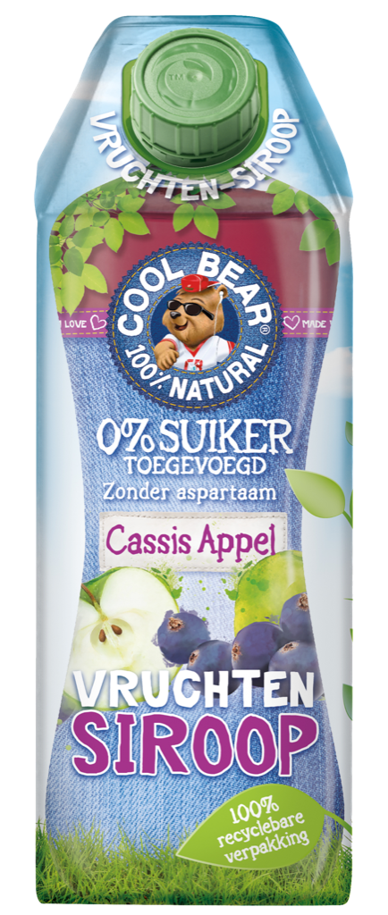 Cool Bear Cassis Appel Vruchtensiroop