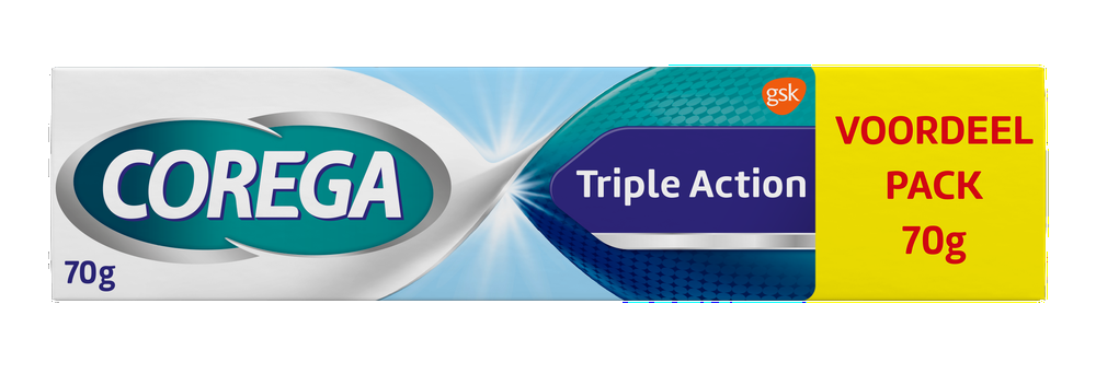 Corega Kleefcrème Triple Action Voordeel Pack afbeelding
