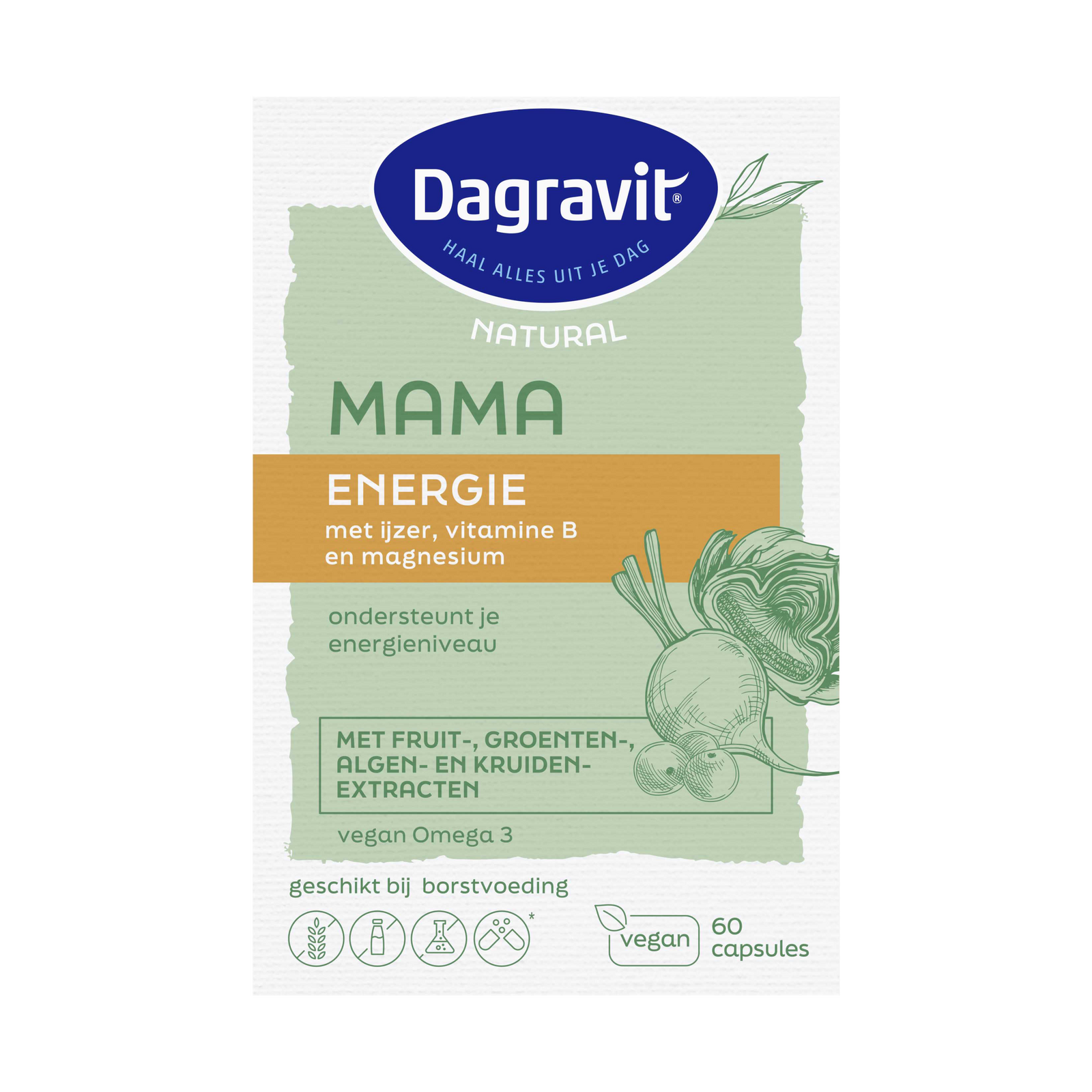 Dagravit Natural Mama Energie - 60 capsules