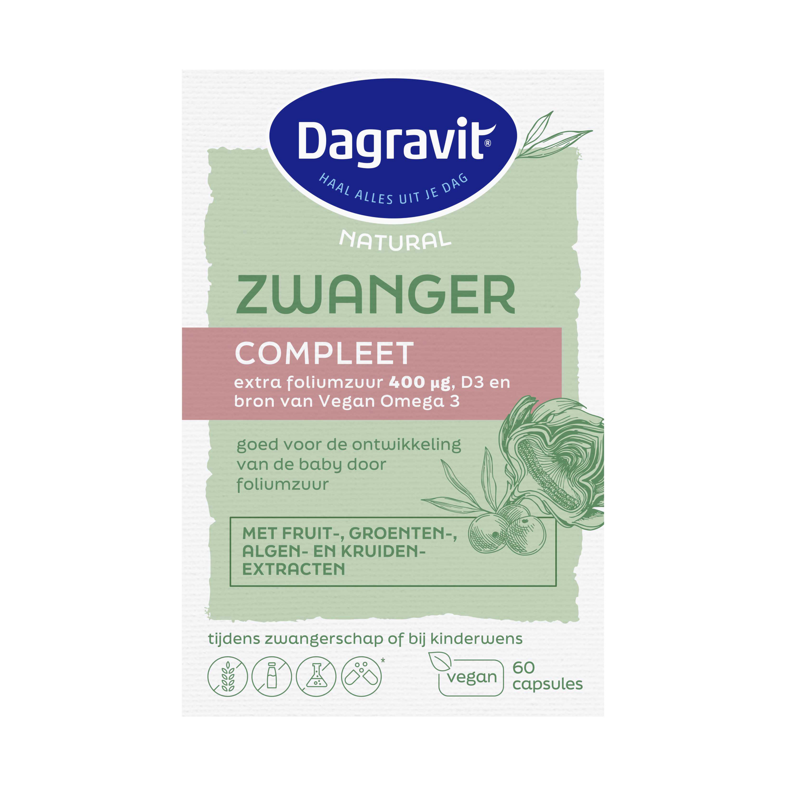 Dagravit Natural Zwanger Compleet - 60 capsules