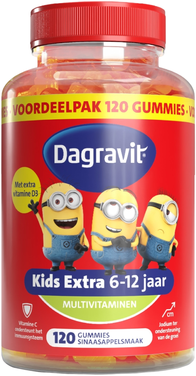 Dagravit Kids-Xtra Vitaminions Multivitaminen 6-12 jaar Voordeelverpakking afbeelding