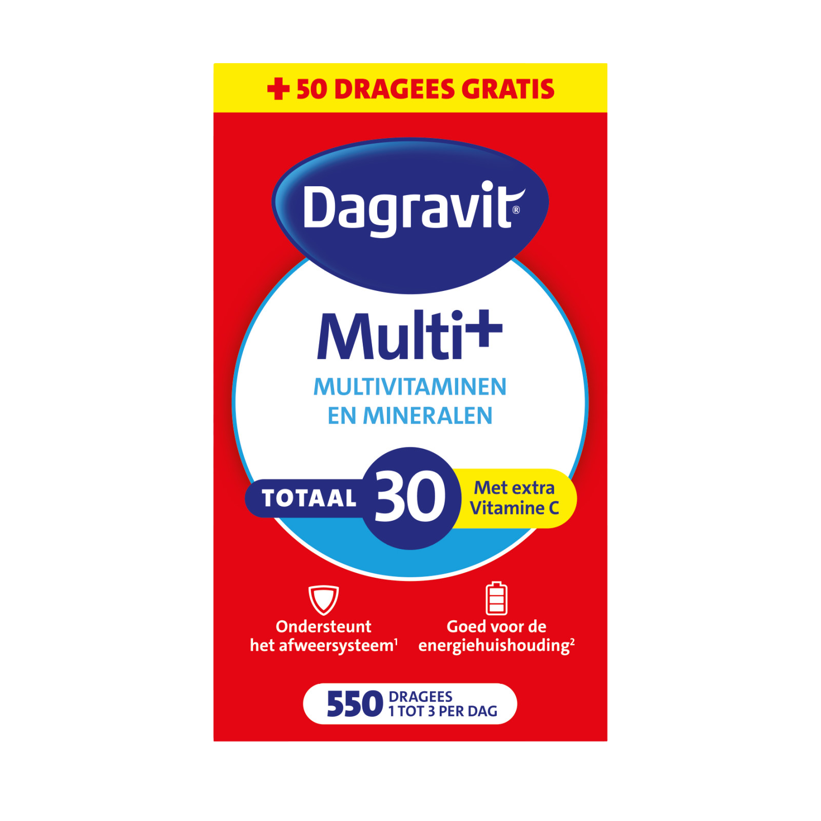 Dagravit Totaal 30 Multivitaminen en Mineralen Dragees afbeelding