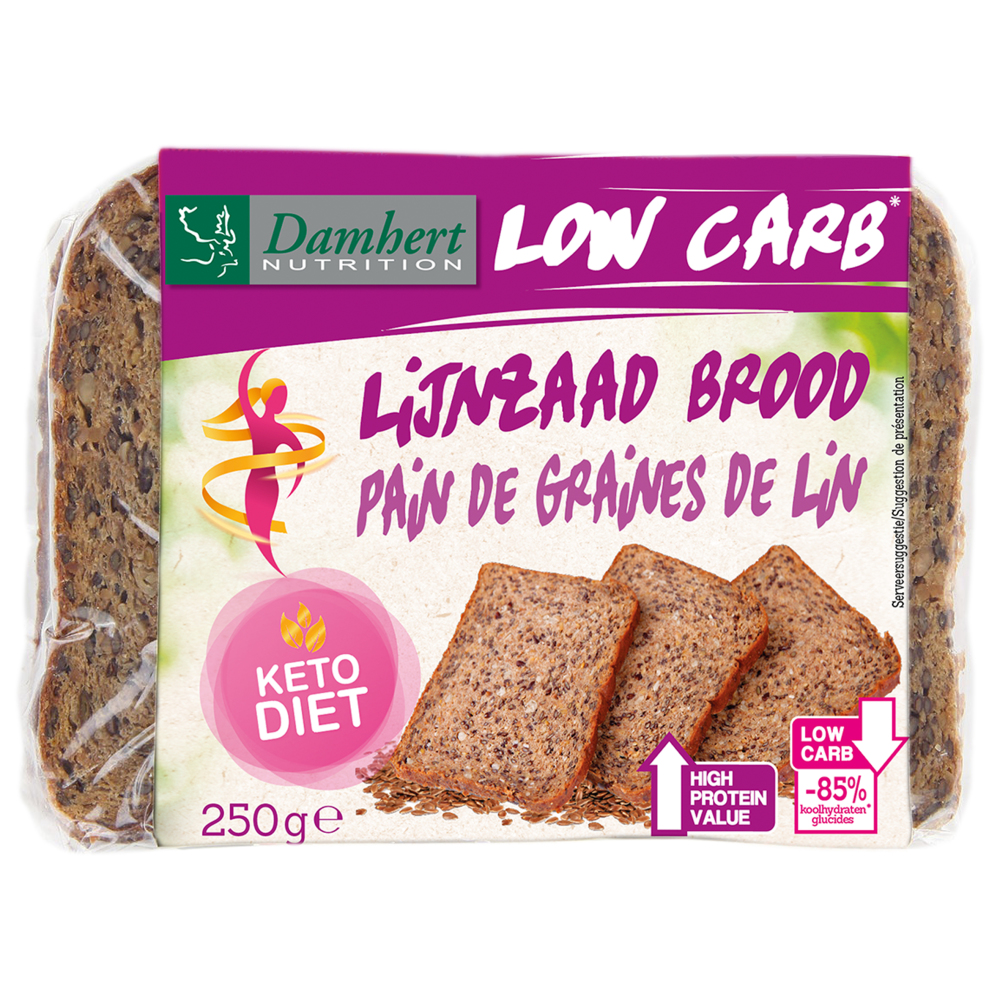 Damhert Low Carb Lijnzaad Brood