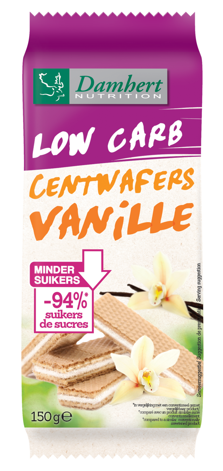 Damhert Low Carb Centwafers vanille