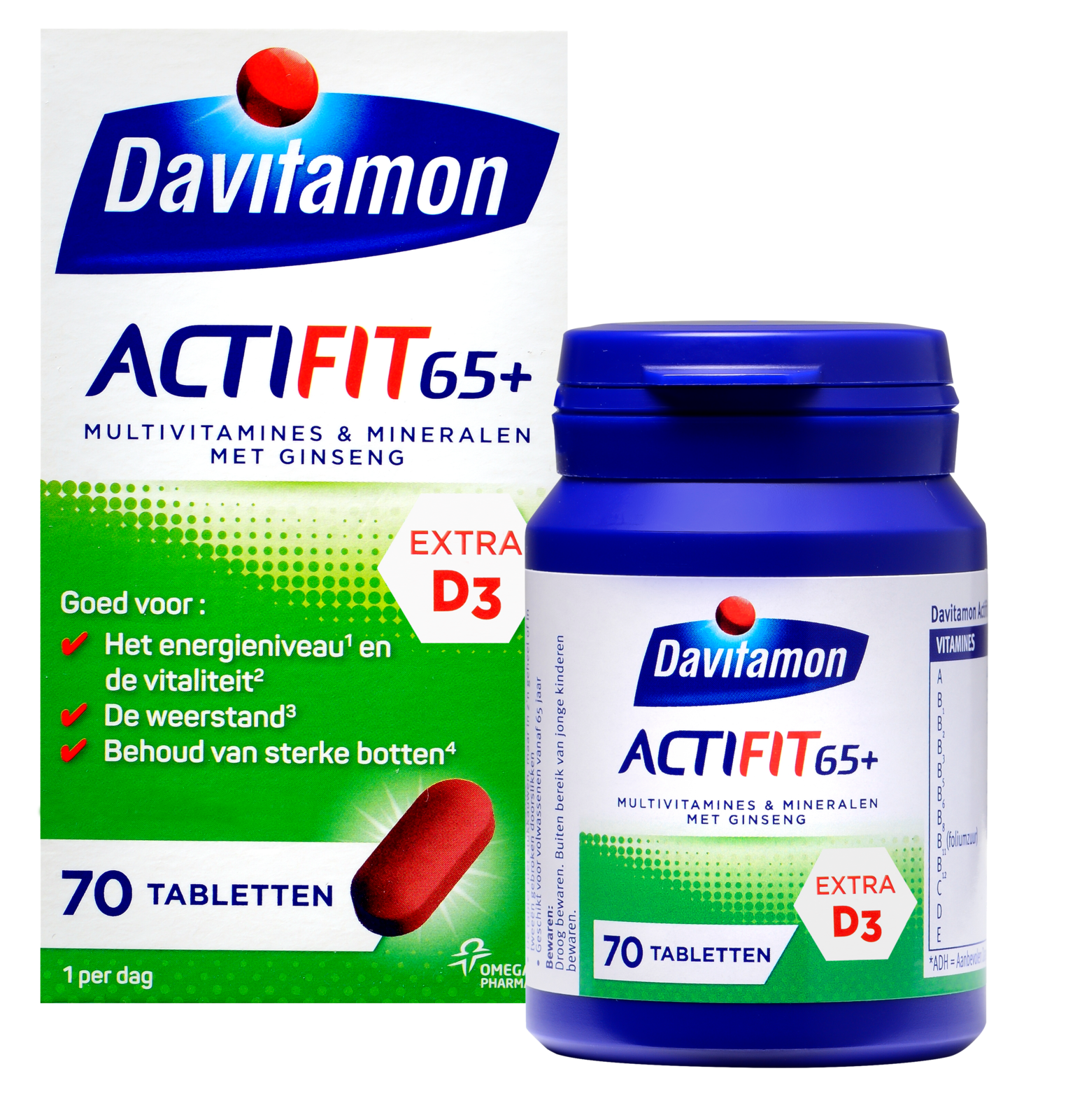 Davitamon Actifit 65 Plus Ginseng Tabletten