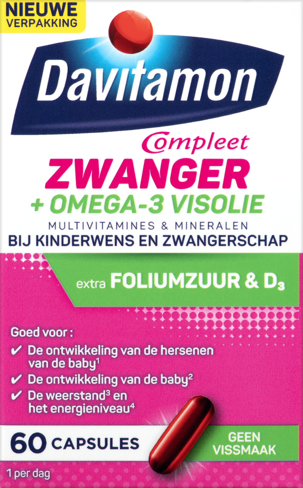 Afbeelding van Davitamon Compleet Zwanger + Omega-3 Visolie Capsules