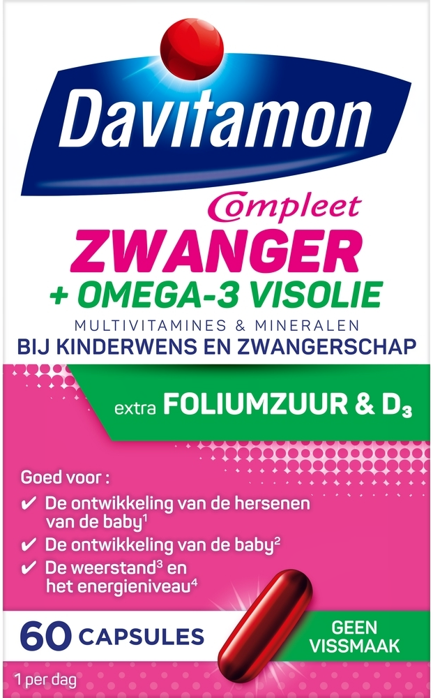Davitamon Compleet Zwanger + Omega-3 Visolie Capsules