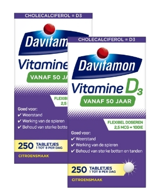 Davitamon Vitamine D 50+ Tabletten afbeelding
