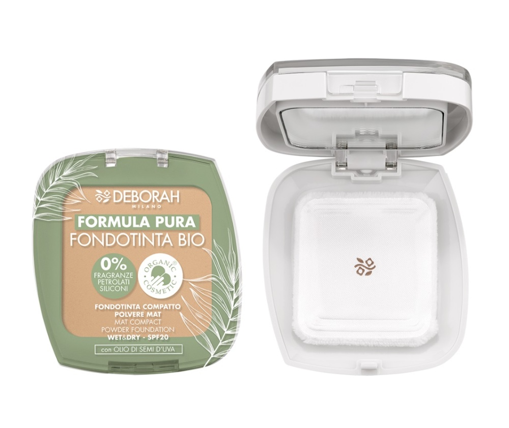 Deborah Pura Compact Foundation Bio 2 Natuurlijk Deborah Pura Compact Foundation Bio 2 Natuurlijk
