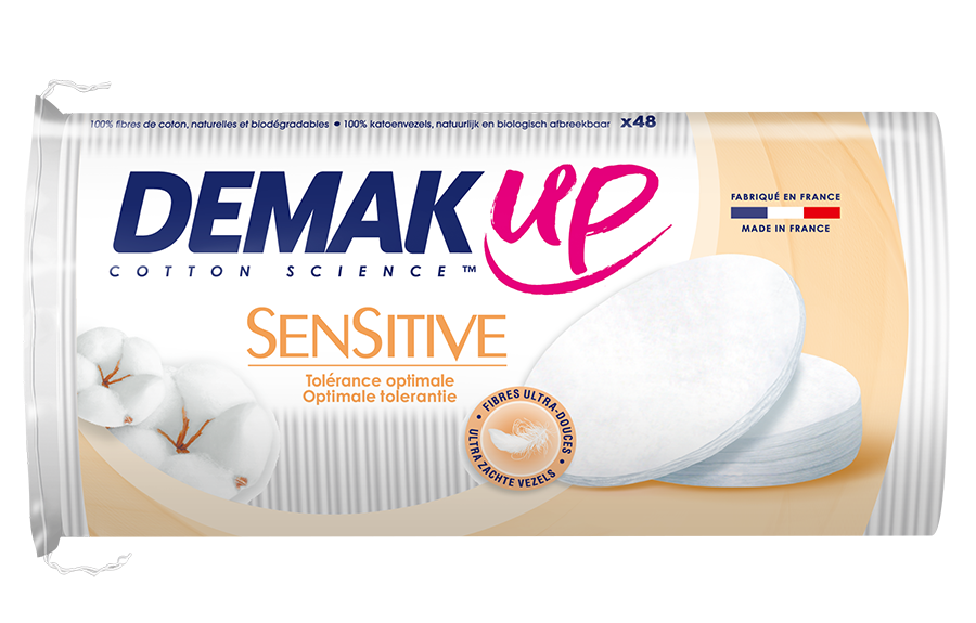 Image of Demak&apos;up Wattenschijfjes Sensitive Silk Ovaal 48st 
