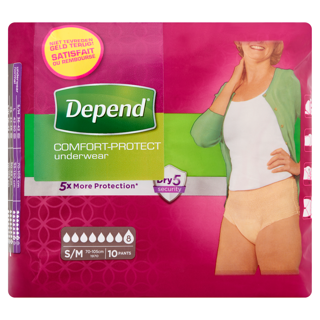 Depend Pants Comfort Protect S/M