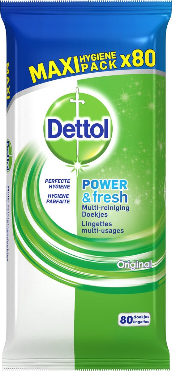 Dettol Power & Fresh Multi-Reinigingsdoekjes Original